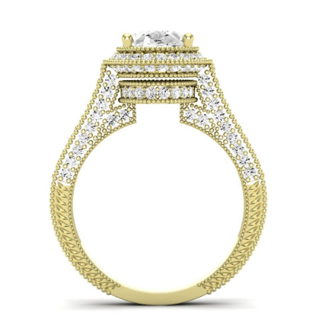 Wallflower Oval Diamond Bridal Set (Lab Grown Igi Cert) yellowgold