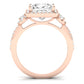 Lunaria Moissanite Matching Band Only (does Not Include Engagement Ring) For Ring With Princess Center rosegold