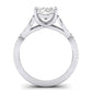 Pavonia Diamond Matching Band Only (does Not Include Engagement Ring)  For Ring With Oval Center whitegold