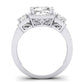 Erica Diamond Matching Band Only (does Not Include Engagement Ring) For Ring With Cushion Center whitegold