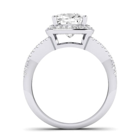 Moonflower Cushion Diamond Bridal Set (Lab Grown Igi Cert) whitegold