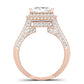 Wallflower Diamond Matching Band Only (does Not Include Engagement Ring) For Ring With Princess Center rosegold