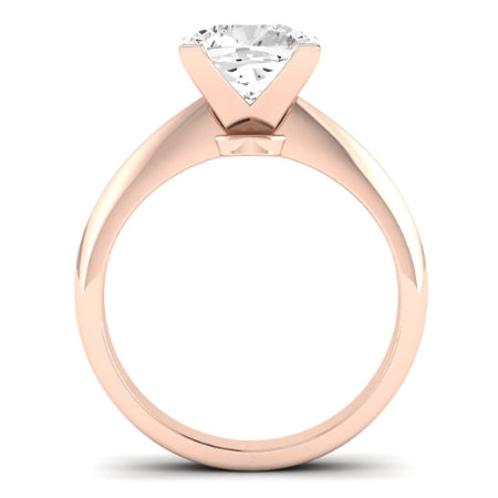 Senna Moissanite Matching Band Only (does Not Include Engagement Ring) For Ring With Cushion Center rosegold