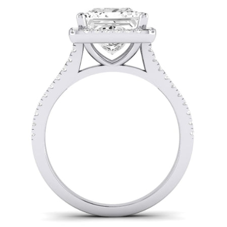 Silene Diamond Matching Band Only ( Engagement Ring Not Included) For Ring With Princess Center whitegold