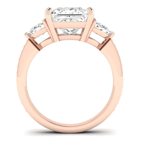 Snowdonia Diamond Matching Band Only (engagement Ring Not Included) For Ring With Princess Center rosegold