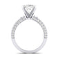 Daphne Diamond Matching Band Only (does Not Include Engagement Ring)  For Ring With Cushion Center whitegold