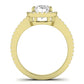 Freesia Diamond Matching Band Only (does Not Include Engagement Ring) For Ring With Oval Center yellowgold