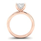 Baneberry Moissanite Matching Band Only (does Not Include Engagement Ring)  For Ring With Oval Center rosegold