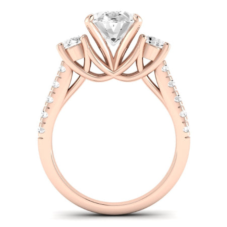 Primrose Oval Diamond Bridal Set (Lab Grown Igi Cert) rosegold