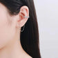 Zenny Round Moissanite Earrings whitegold