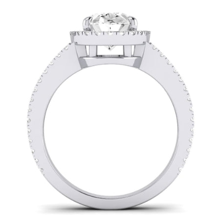 Freesia Oval Diamond Bridal Set (Lab Grown Igi Cert) whitegold