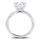 Iris Diamond Matching Band Only (does Not Include Engagement Ring) For Ring With Princess Center whitegold