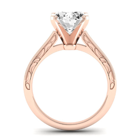 Astilbe Diamond Matching Band Only (does Not Include Engagement Ring)  For Ring With Oval Center rosegold