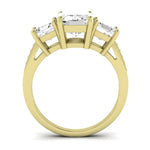 Dietes Emerald Moissanite Bridal Set yellowgold