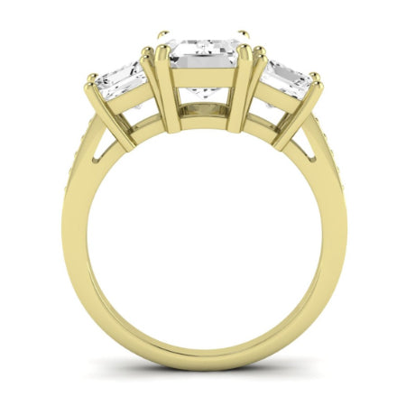 Dietes Emerald Moissanite Bridal Set yellowgold