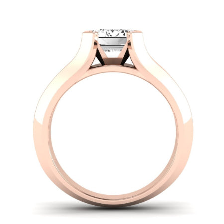 Jasmine Diamond Matching Band Only (does Not Include Engagement Ring) For Ring With Emerald Center rosegold