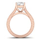 Edelweiss Diamond Matching Band Only (does Not Include Engagement Ring) For Ring With Cushion Center rosegold