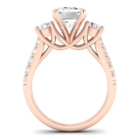 Primrose Emerald Diamond Bridal Set (Lab Grown Igi Cert) rosegold