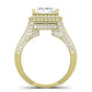 Wallflower Diamond Matching Band Only (does Not Include Engagement Ring) For Ring With Princess Center yellowgold