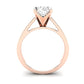 Snowdrop Diamond Matching Band Only (engagement Ring Not Included) For Ring With Oval Center rosegold