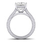 Edelweiss Diamond Matching Band Only (does Not Include Engagement Ring) For Ring With Princess Center whitegold