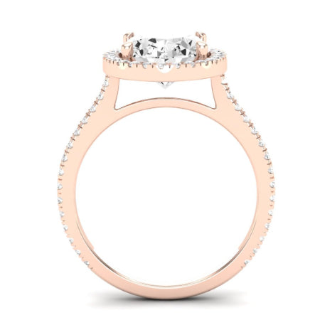 Columbine Oval Diamond Bridal Set (Lab Grown Igi Cert) rosegold