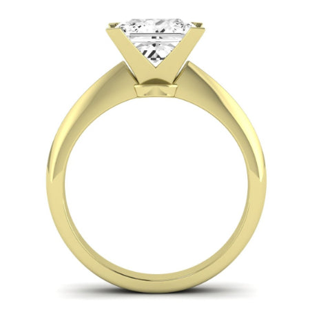 Senna Moissanite Matching Band Only (does Not Include Engagement Ring) For Ring With Princess Center yellowgold