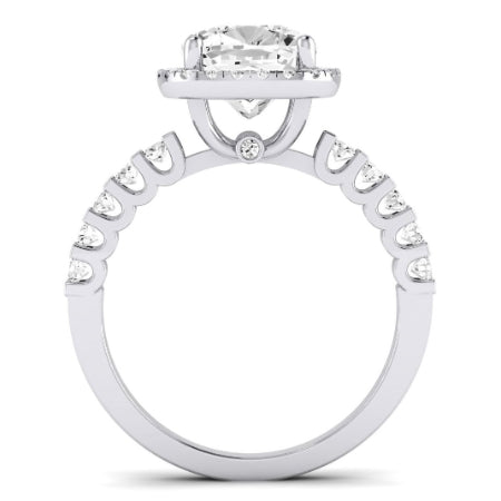 Sweetpea Cushion Diamond Bridal Set (Lab Grown Igi Cert) whitegold