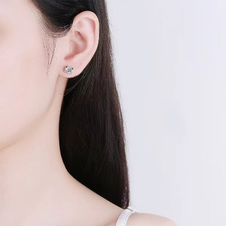 Naomi Moissanite Earrings whitegold