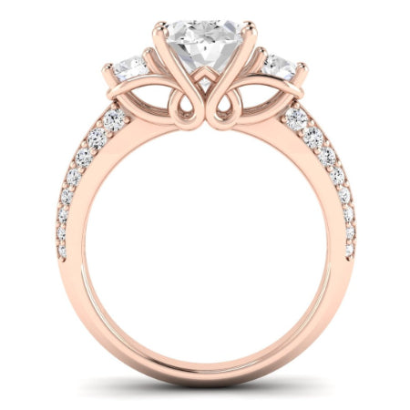 Thistle Oval Diamond Bridal Set (Lab Grown Igi Cert) rosegold