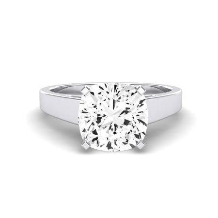 Snowdrop Moissanite Matching Band Only (engagement Ring Not Included) For Ring With Cushion Center whitegold