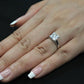 Snowdrop Princess Diamond Engagement Ring (Lab Grown Igi Cert) whitegold