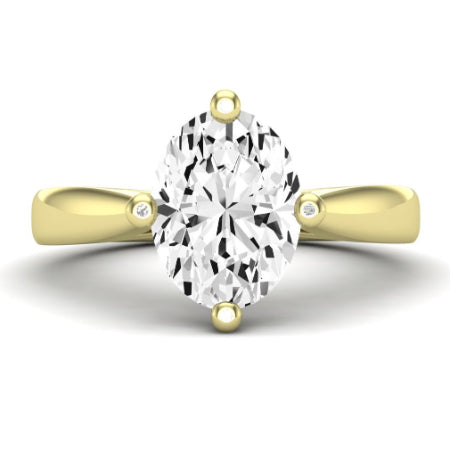 Gardenia Oval Diamond Bridal Set (Lab Grown Igi Cert) yellowgold