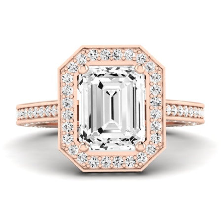 Buttercup Emerald Diamond Bridal Set (Lab Grown Igi Cert) rosegold