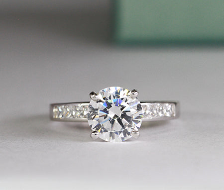 Ayana Round Diamond Engagement Ring (Lab Grown Igi Cert) whitegold