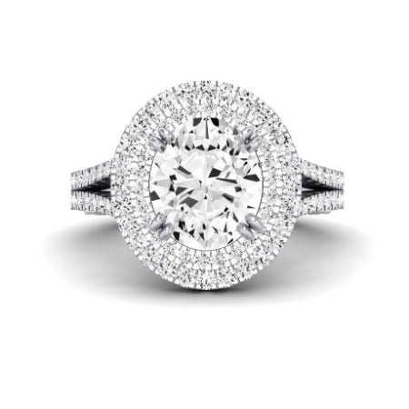 Lupin Diamond Matching Band Only (does Not Include Engagement Ring)  For Ring With Oval Center whitegold