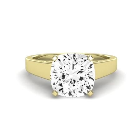 Snowdrop Moissanite Matching Band Only (engagement Ring Not Included) For Ring With Cushion Center yellowgold