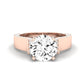Lavender Moissanite Matching Band Only (engagement Ring Not Included) For Ring With Round Center rosegold