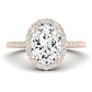 Bergenia Diamond Matching Band Only (does Not Include Engagement Ring ) For Ring With Oval Center rosegold