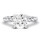 Balsam Diamond Matching Band Only (does Not Include Engagement Ring) For Ring With Round Center whitegold