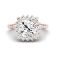 Gazania Diamond Matching Band Only (does Not Include Engagement Ring) For Ring With Cushion Center rosegold