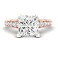 Holly Diamond Matching Band Only (does Not Include Engagement Ring) For Ring With Princess Center rosegold