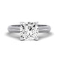 Senna Moissanite Matching Band Only (does Not Include Engagement Ring) For Ring With Cushion Center whitegold