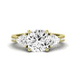 Snowdonia Diamond Matching Band Only (engagement Ring Not Included) For Ring With Cushion Center yellowgold