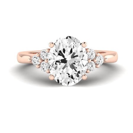 Alyssa Oval Moissanite Bridal Set rosegold