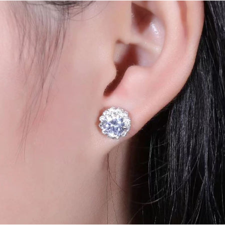 Shea Diamond Earrings (Clarity Enhanced) whitegold