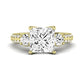 Thistle Diamond Matching Band Only (does Not Include Engagement Ring) For Ring With Princess Center yellowgold