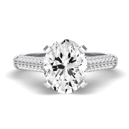 Iberis Oval Diamond Bridal Set (Lab Grown Igi Cert) whitegold