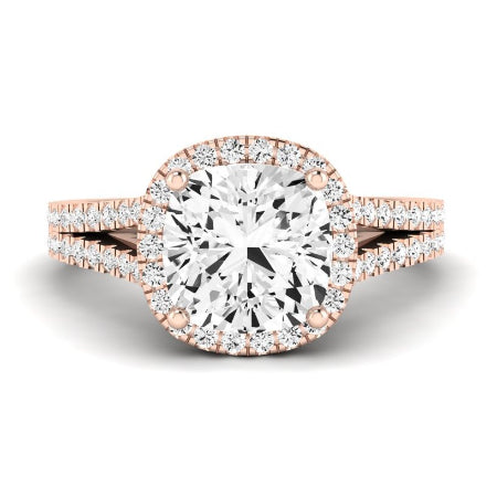 Silene Cushion Moissanite Bridal Set rosegold