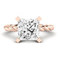 Balsam Diamond Matching Band Only (does Not Include Engagement Ring) For Ring With Princess Center rosegold